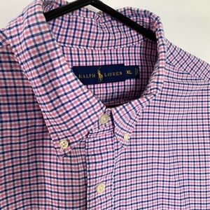 Men’s Ralph Lauren Gingham Plaid Shirt size XL